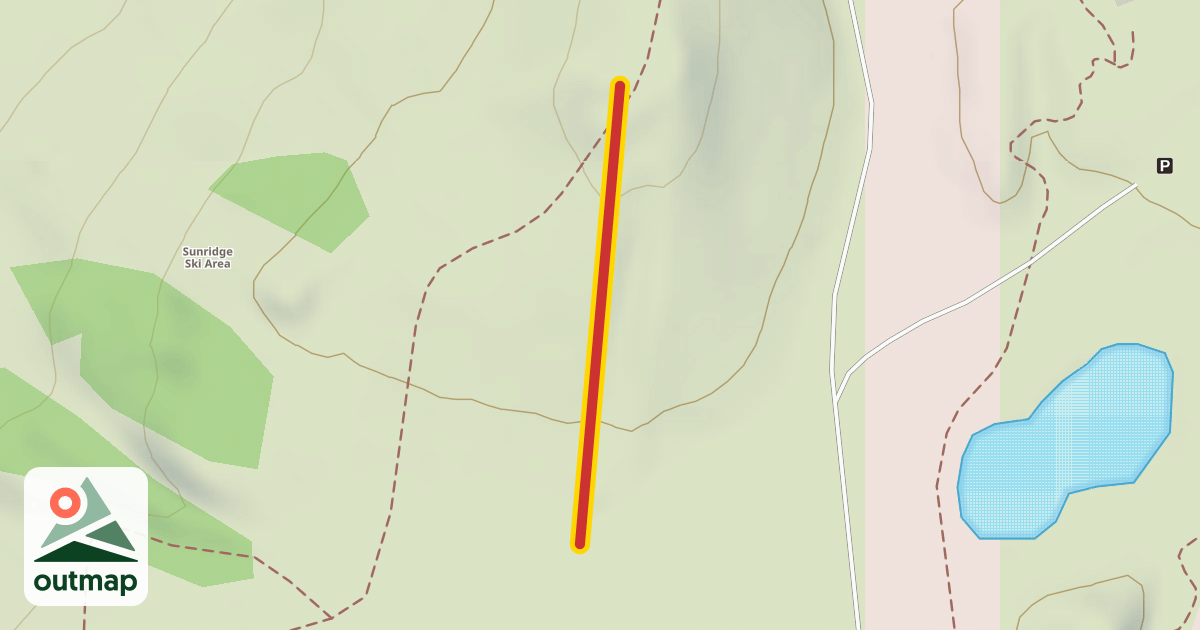 Map of Porcupine rope tow