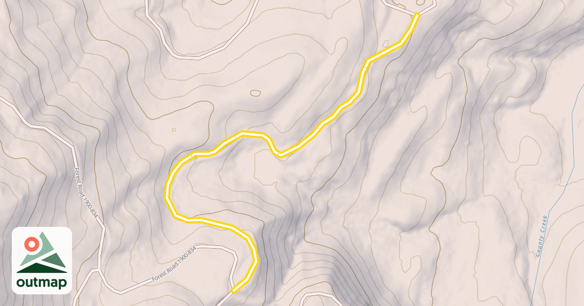 Map of Forest Road 1900-791