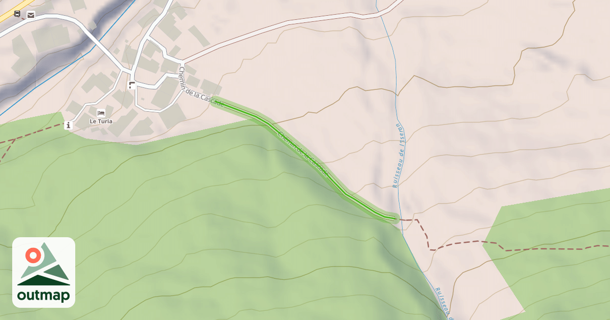 Map of Chemin de la Cascade