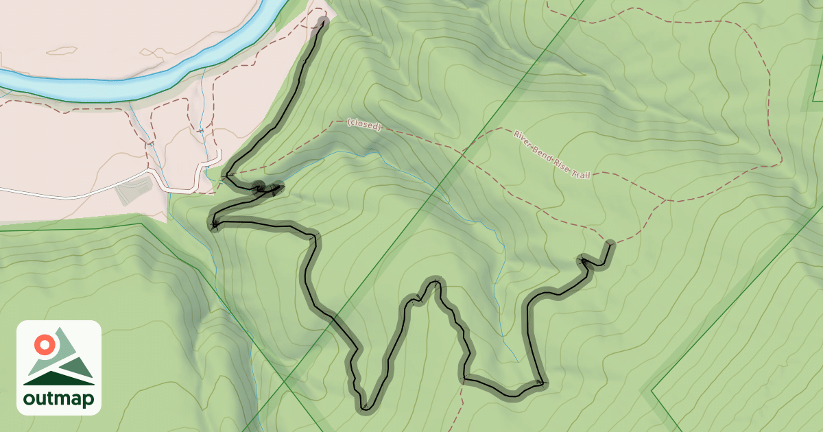 Map of Pawpaw Hollow Trail