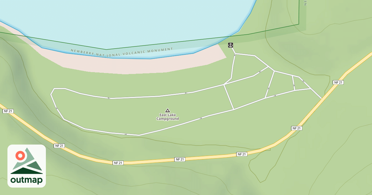 Map of EAST LAKE C.G.