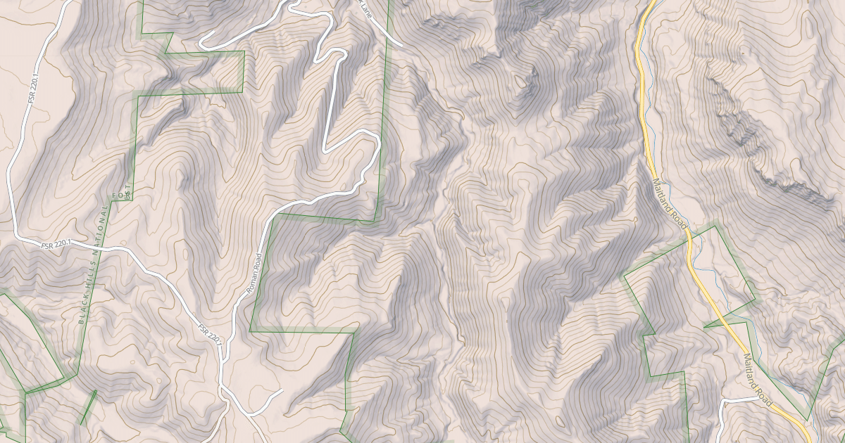 Map preview of BRUNO GULCH