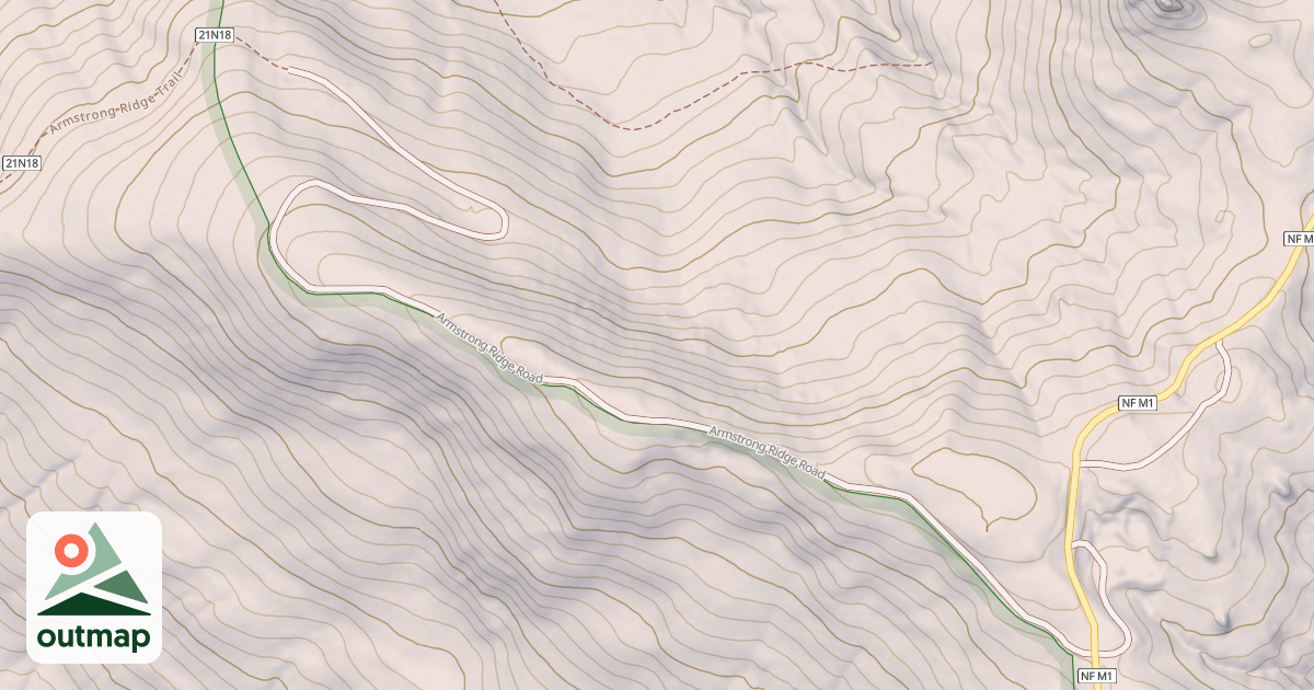 Map of ARMSTRONG RIDGE