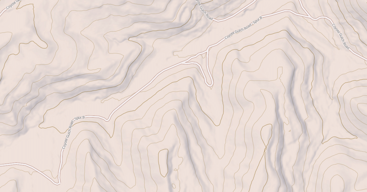 Map preview of COYOTE GULCH - SPUR B