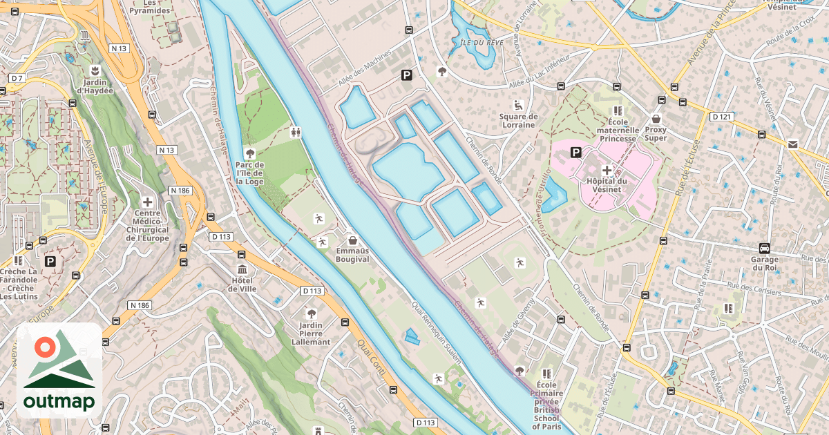 Map of Chemin de Halage