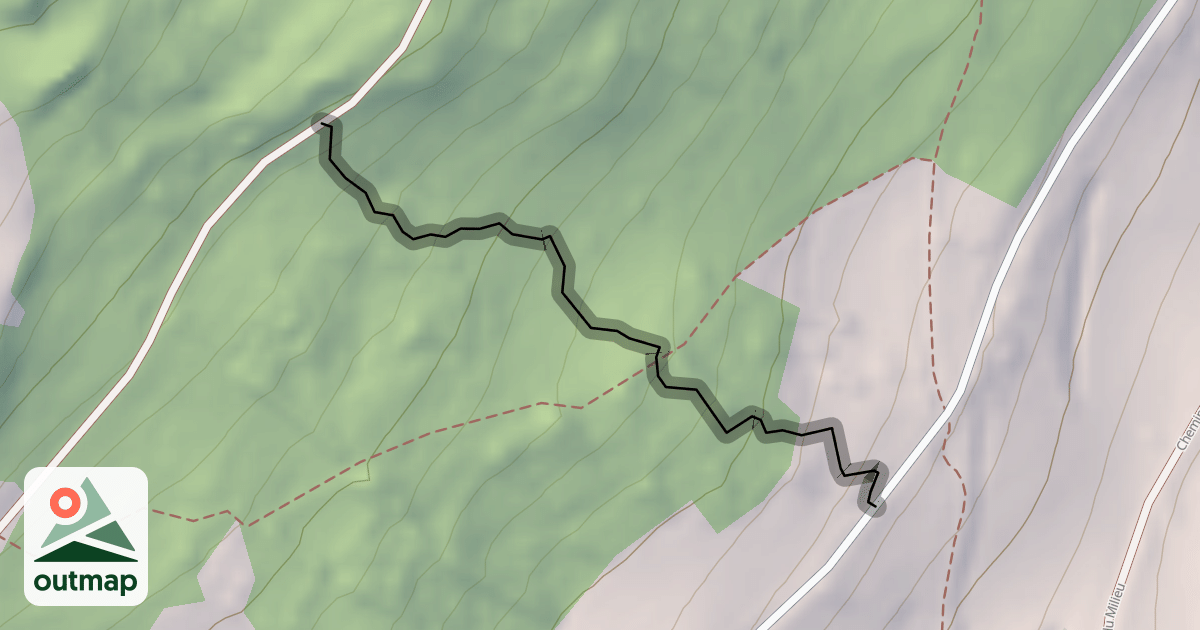 Map of Sentier des 40 contours