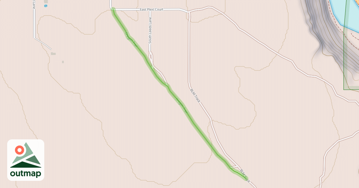 Map of Oregon Trail