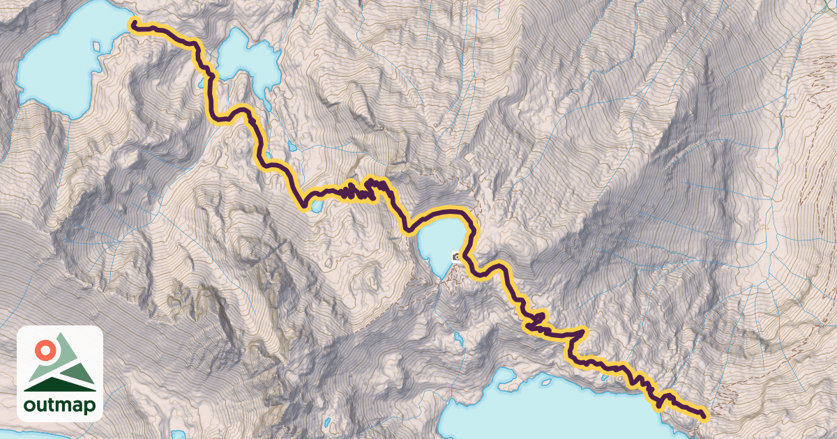 Map of High Lakes Trail