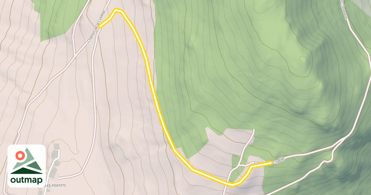 Map of La Grange de Lullin