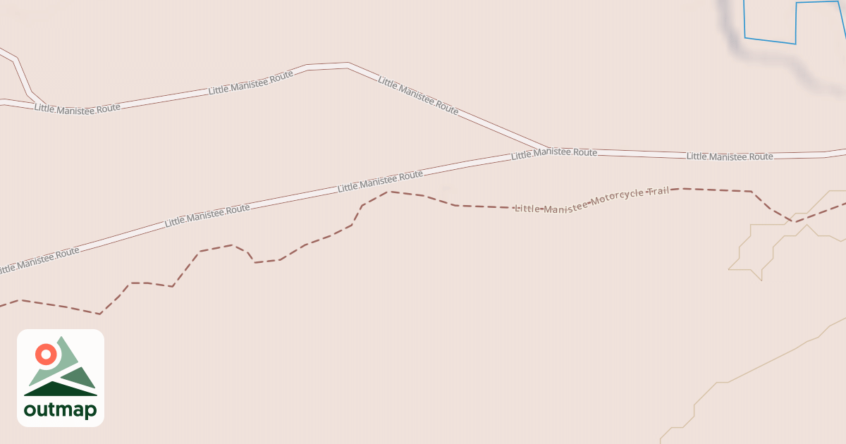 Map of Little Manistee Route