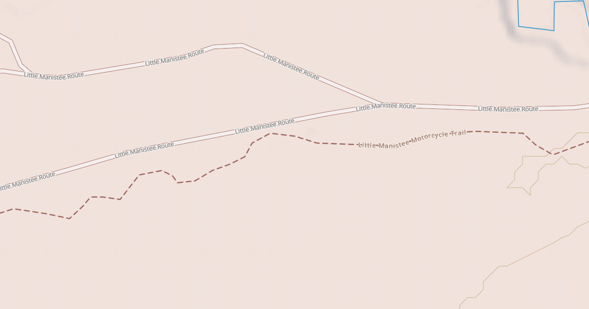 Map preview of Little Manistee Route