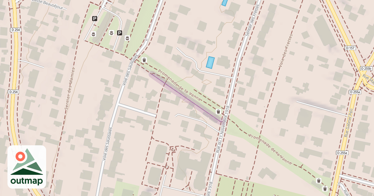 Map of Boulevard de la Vanne