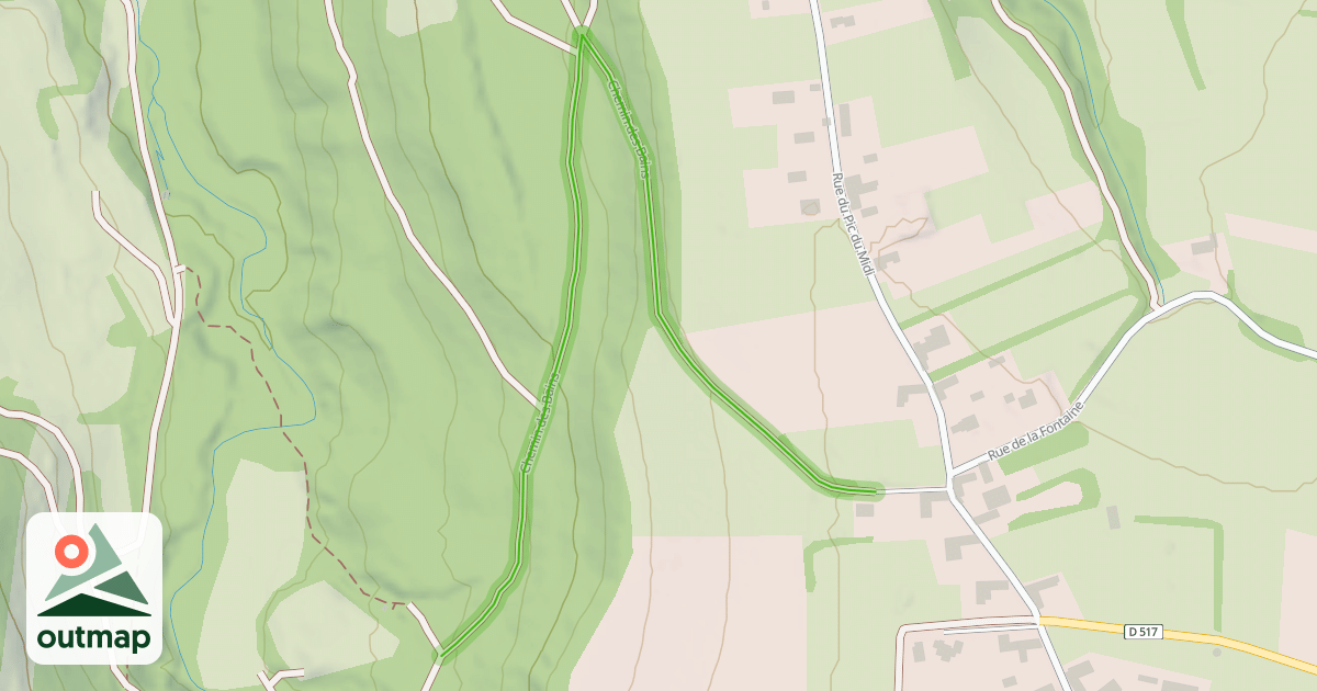 Map of Chemin des Bains