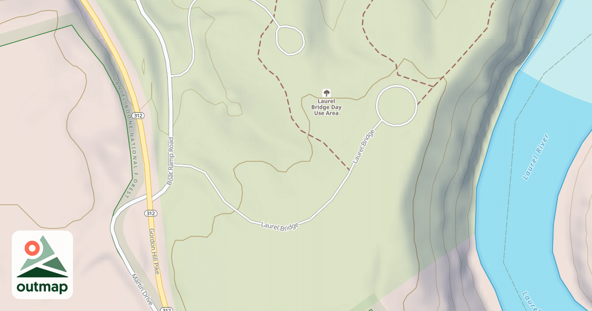 Map of LAUREL BRIDGE