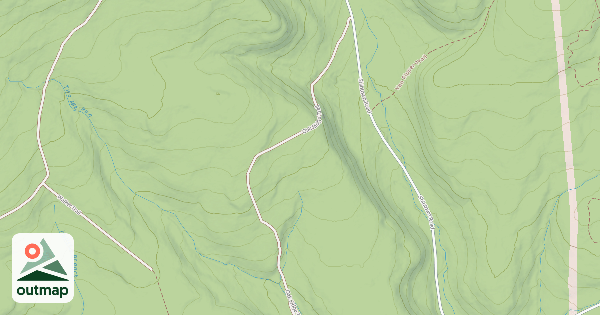 Map of Whiskey Springs Trails