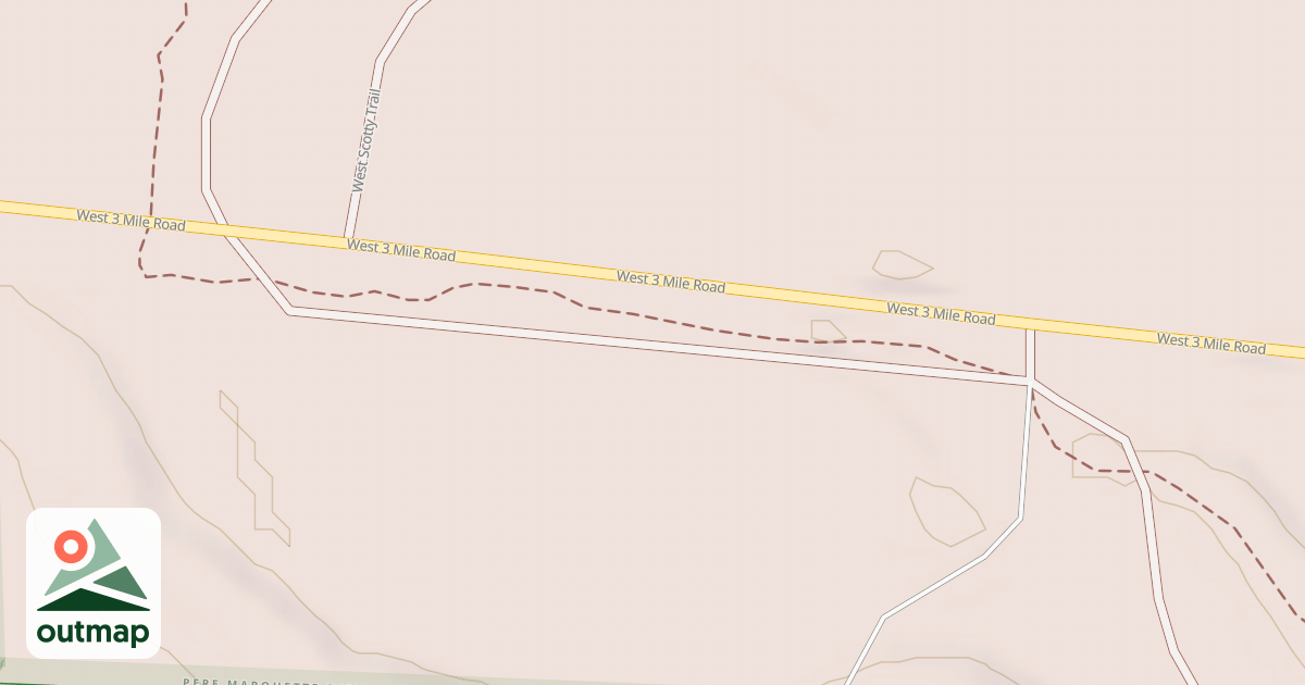 Map of Little Manistee Motorcycle Trail