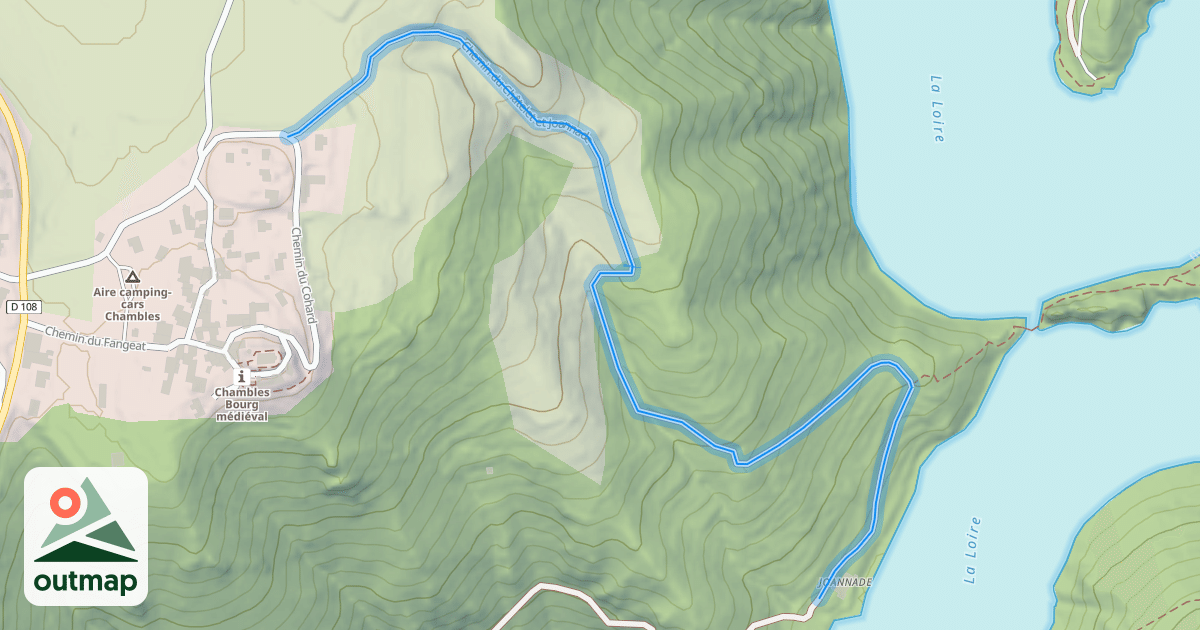 Map of Chemin du Châtelet et Joannade