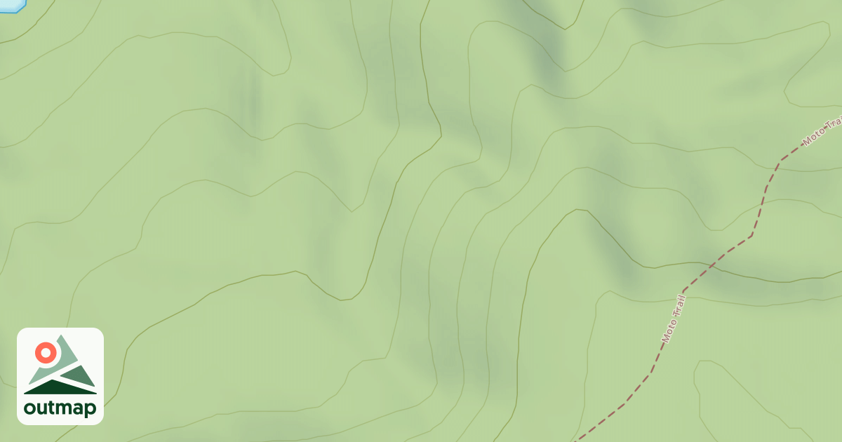 Map of Flat Mountain Trail 13