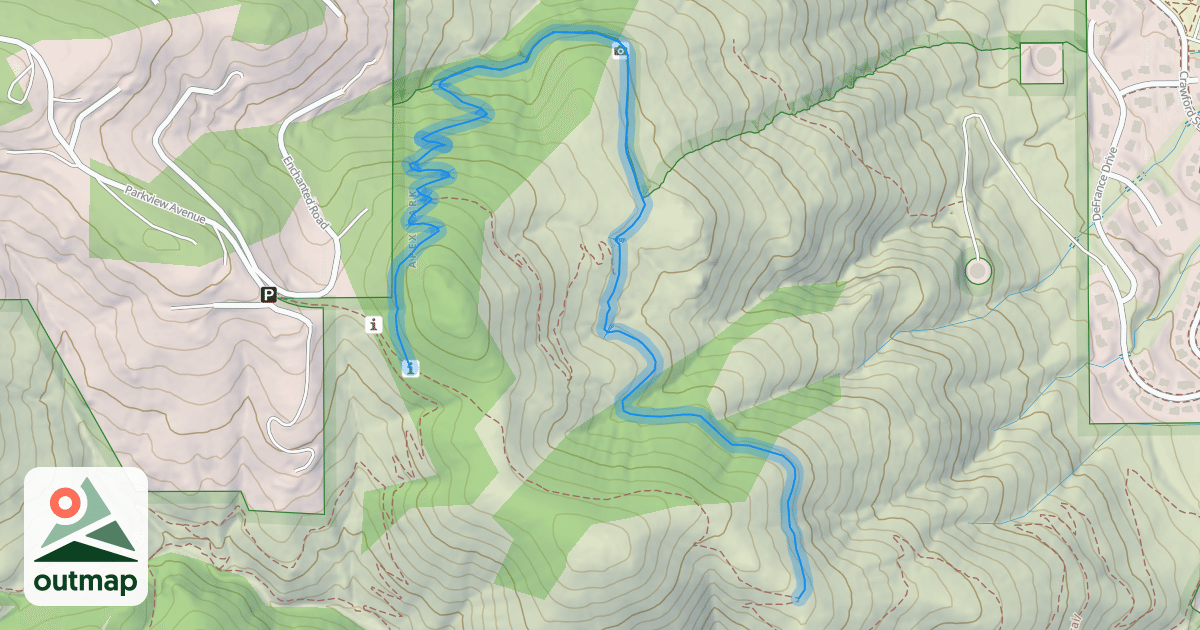 Map of Grubstake Trail