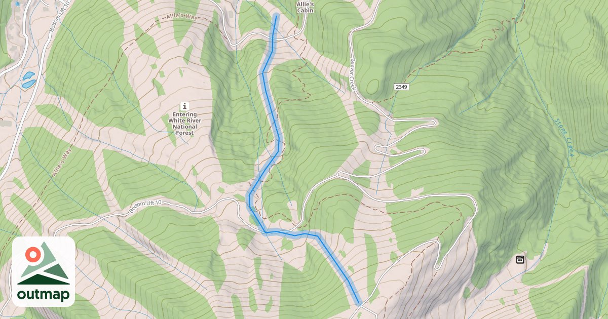 Map of Latigo-Lower
