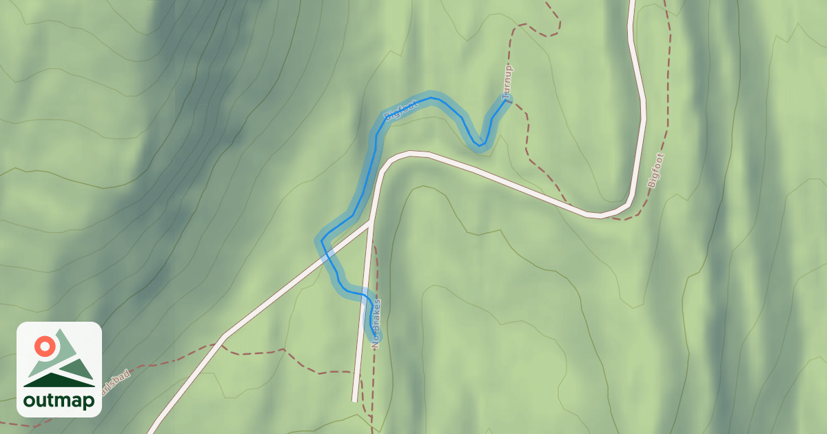 Map of Bigfoot