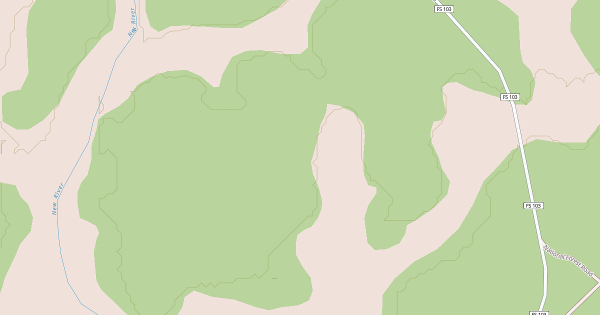 Map preview of USFS Motor Vehicle Use Map Roads {D1BFDEF8-EBCA-404F-9C4E-9AC40524182B}