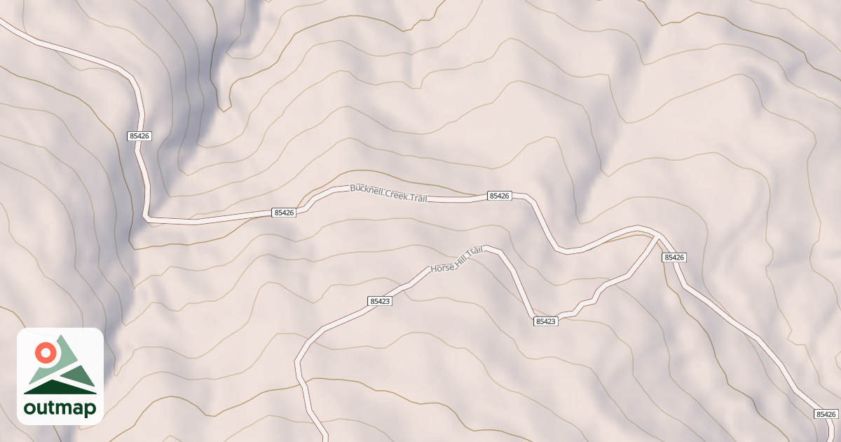 Map of BUCKNELL CREEK
