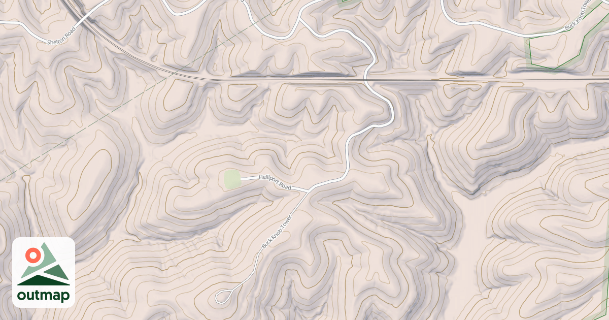 Map of BUCK KNOB