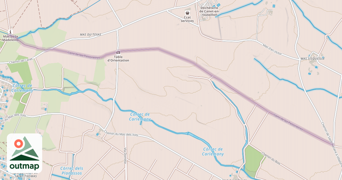 Map of Cami de las Peixoneires