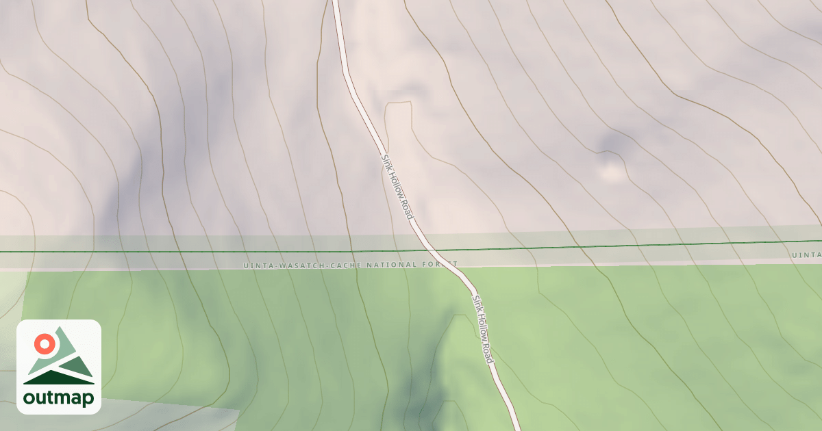 Map of Sink Hollow