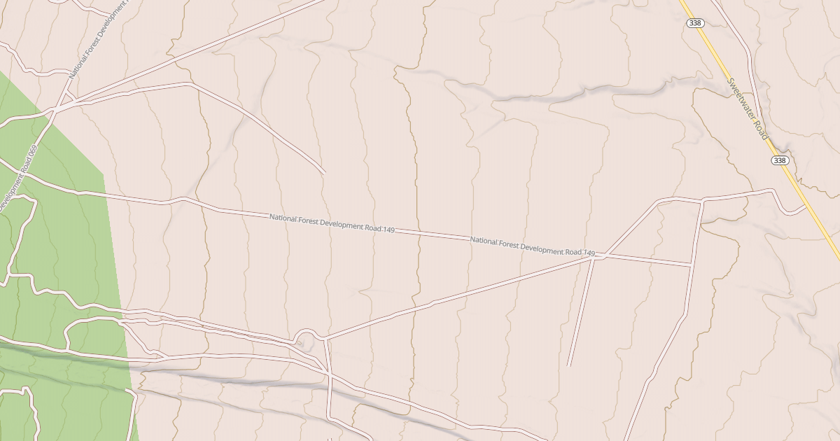 Map preview of SWEETWATER FLAT ROAD