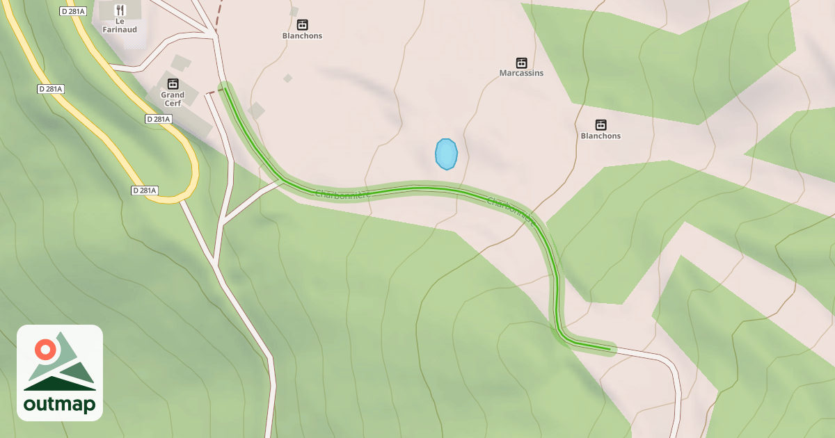 Map of Charbonnière