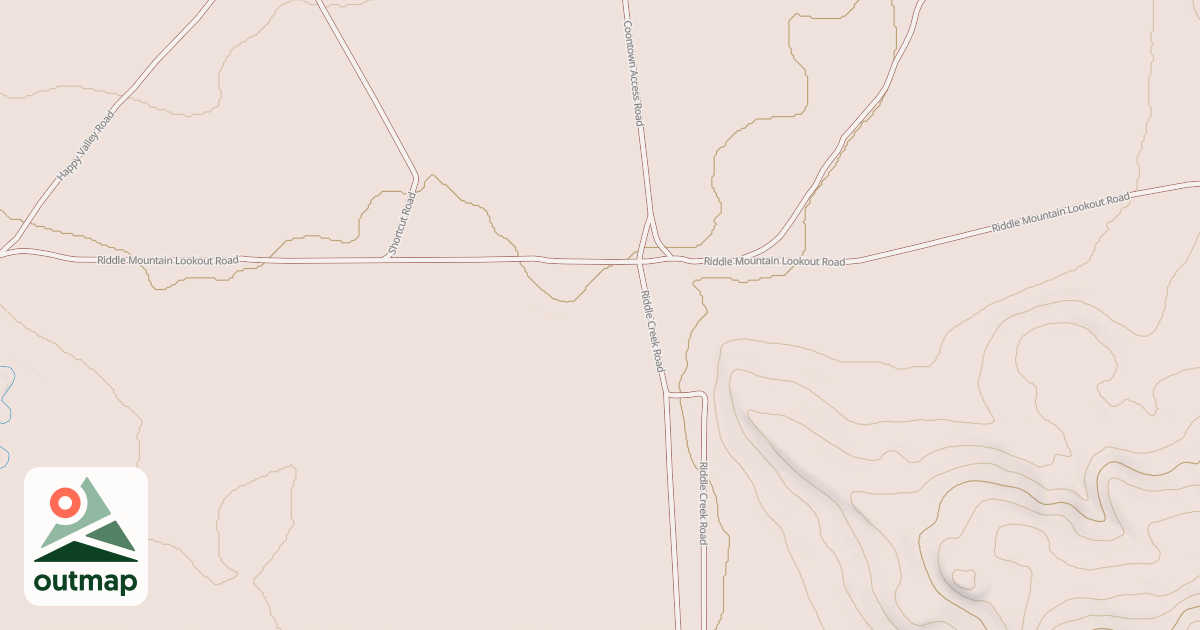 Map of Desert Trail  (Unmarked)