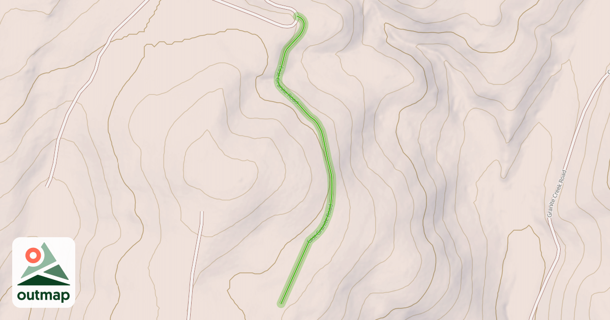 Map of East Granite Road