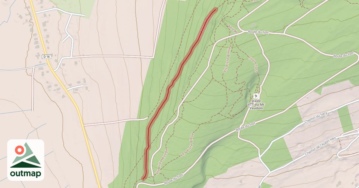 Map of Vtt Piste Noire