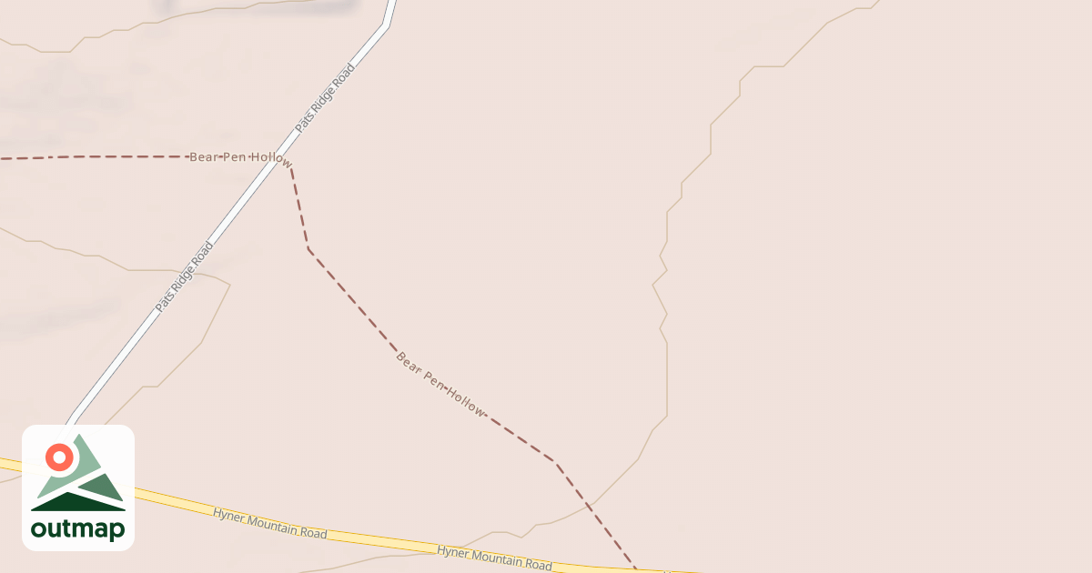 Map of Hyner Mountain Snowmobile Trails