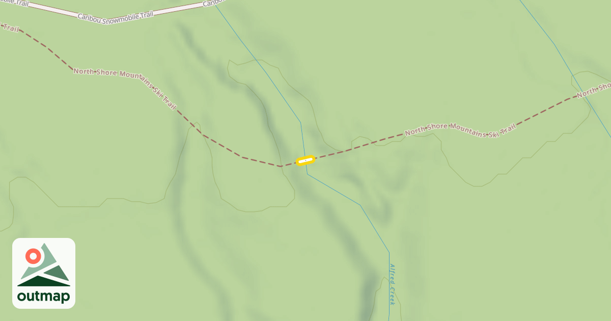 Map of North Shore Mountains Ski Trail