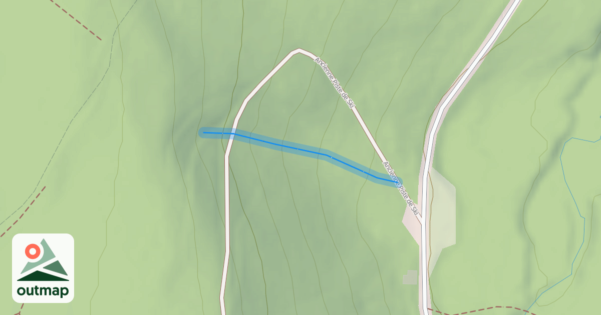 Map of Le Schuss (ancienne piste de ski)