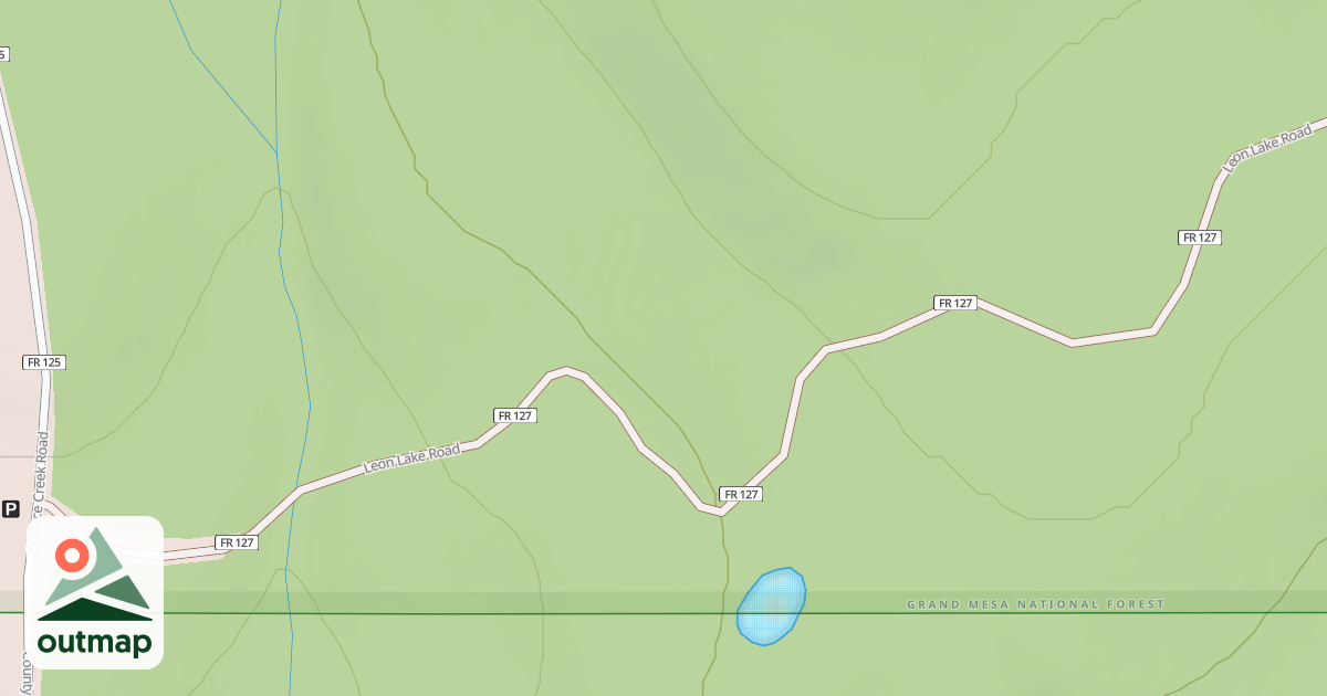 Map of LEON LAKE