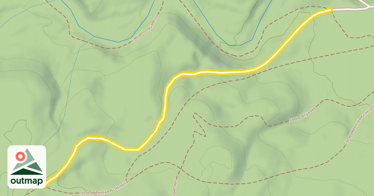 Map of 37 La Montée St-Hilaire