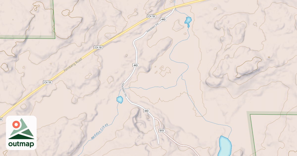 Map of MADDEN PIT