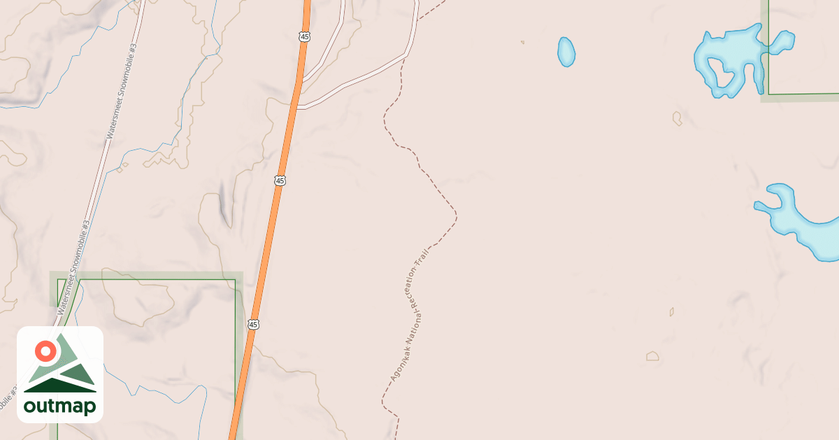 Map of Agonikak Mountain Bike