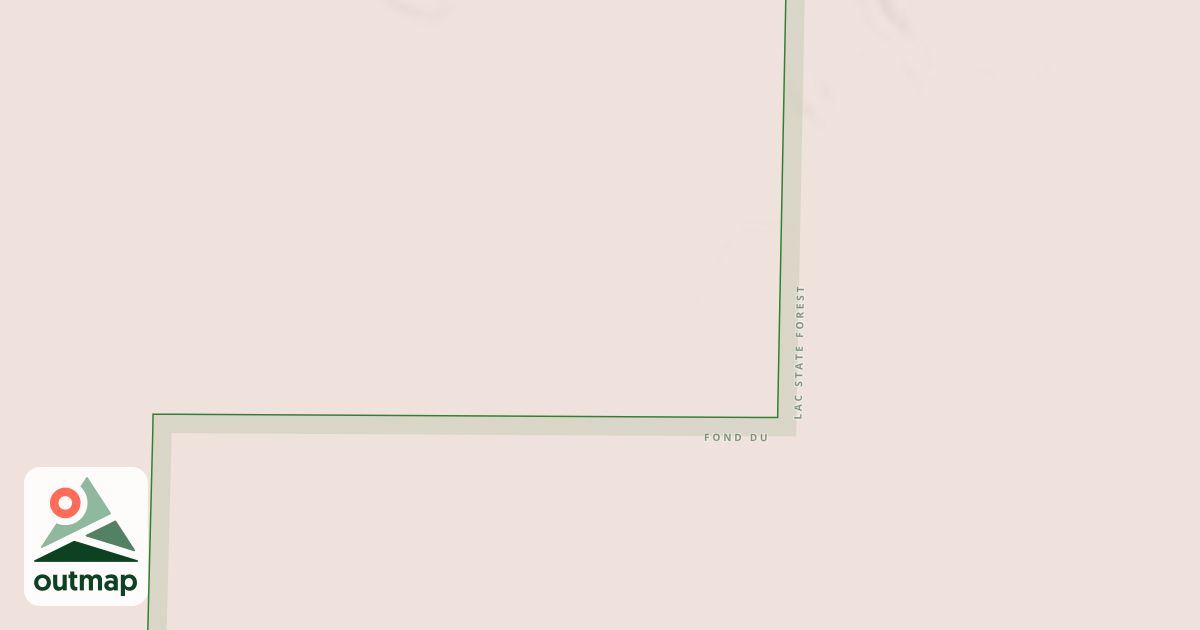 Map of Fond du Lac State Forest Trails