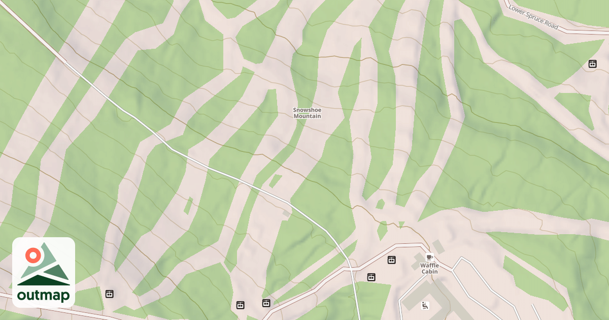 Map of Mountaineer Terrain Park