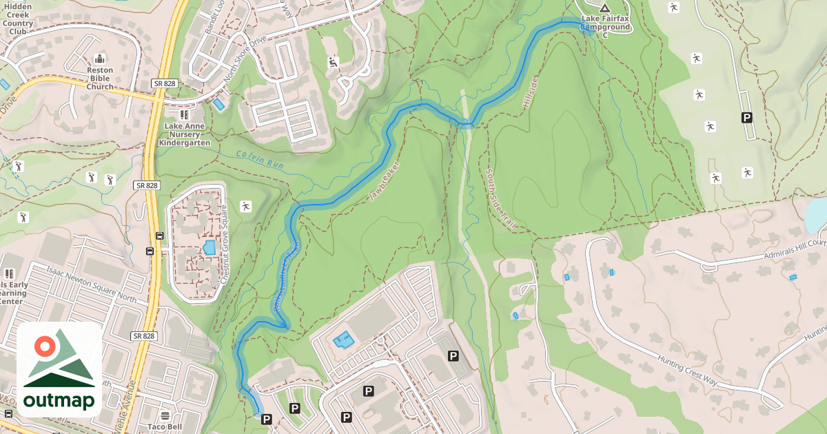 Map of Rails to River Trail