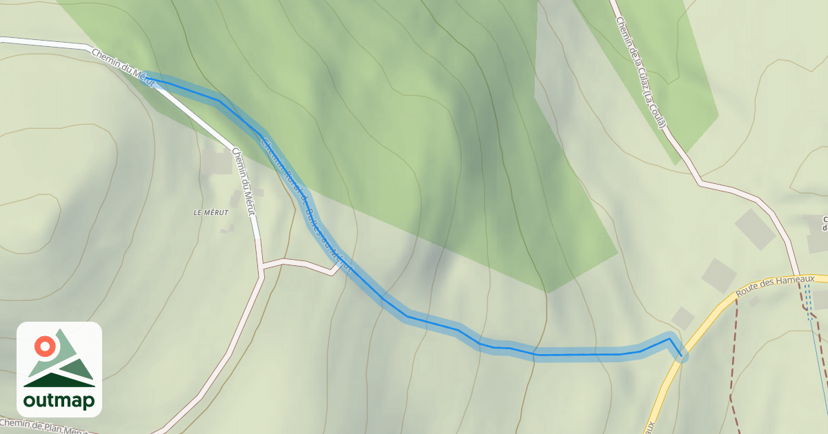 Map of Chemin Rural de Bulles au Mérut