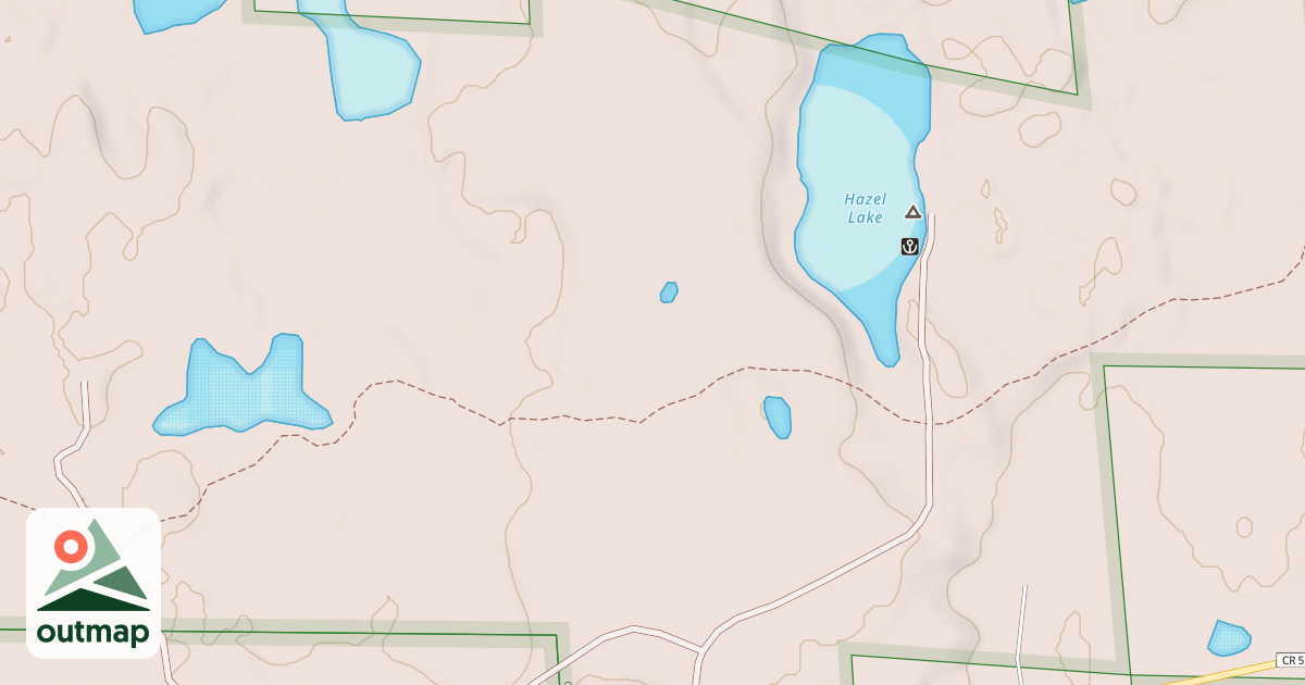 Map of HAZEL LAKE SPUR 2850