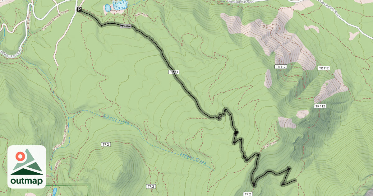 Map of Sunset Trail