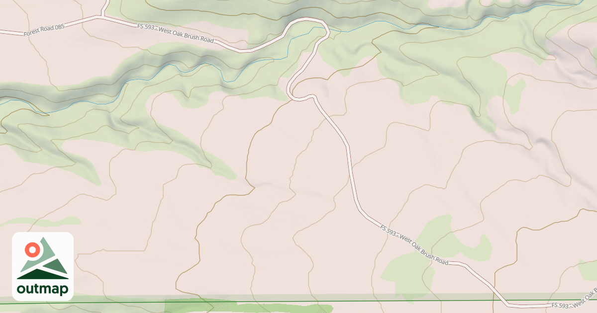 Map of MIDDLE CANYON