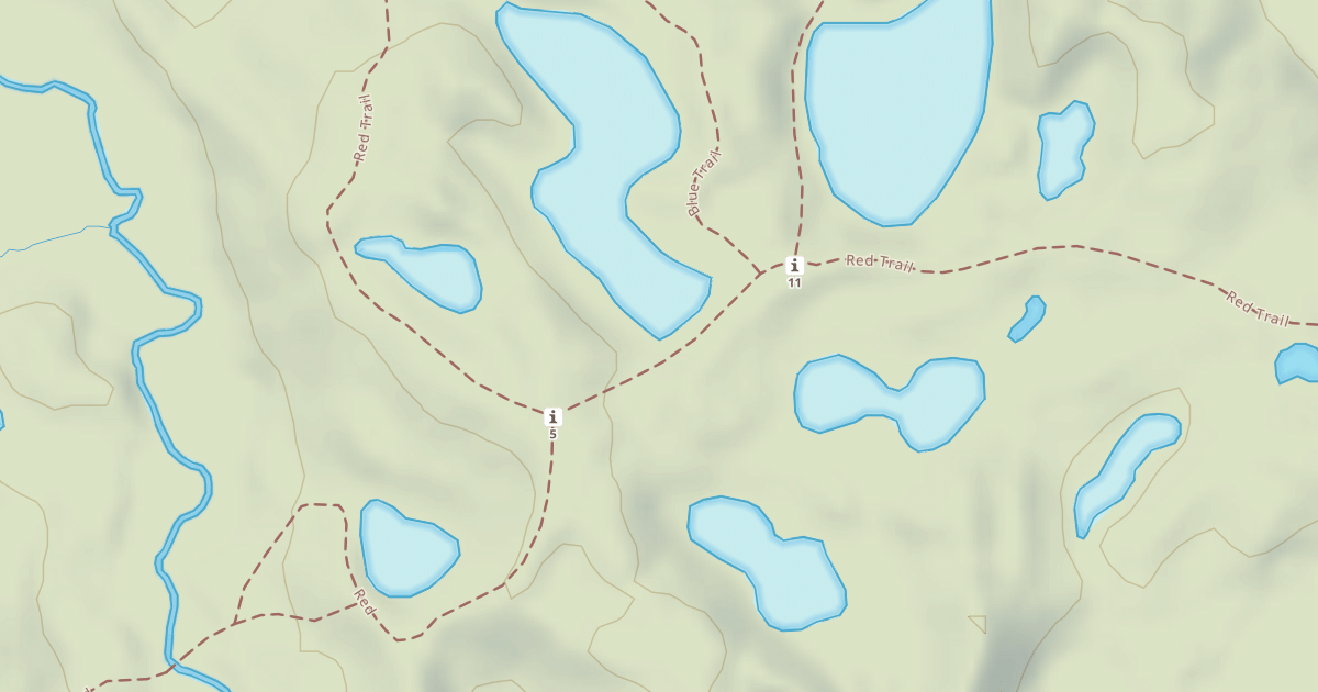 Map preview of Bald Mountain Rec. Area - Red Trail